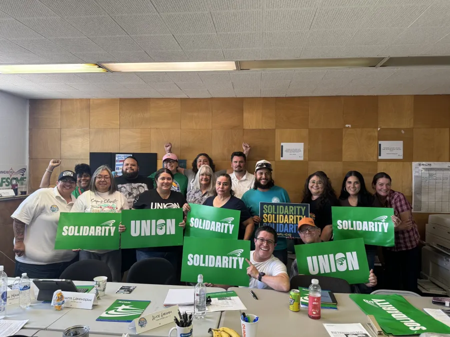 Union officers at Pueblo training