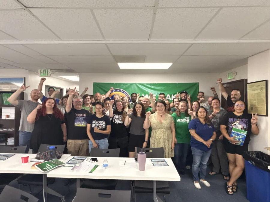 Officers from AFSCME Colorado at a training 